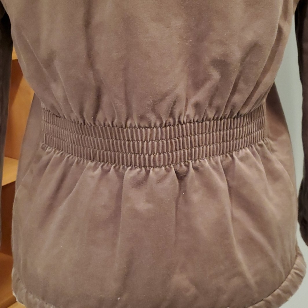 J Crew Brown Utility Coat with Sherpa Hood - Picture 11 of 14